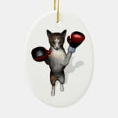 Boxer Tabby Keramik Ornament (Hinten)
