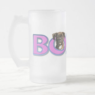 Boxer-Tasse Mattglas Bierglas