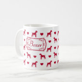 Boxer-Tasse mit Herz Kaffeetasse (Vorderseite Links)