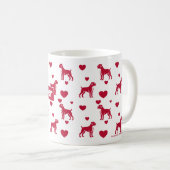 Boxer-Tasse mit rotem Herzen Kaffeetasse (VorderseiteRechts)