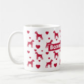 Boxer-Tasse mit rotem Herzen Kaffeetasse (Links)