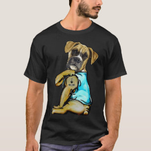 Boxer Tattoos I Liebe MAMA Funny Geschenk Mutterta T-Shirt