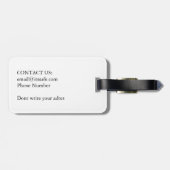 Boxer Text Hund Dog Gepäckanhänger (Rückseite horizontal)