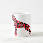 Boxer Text Hund Dog Kaffeetasse (Mittel)