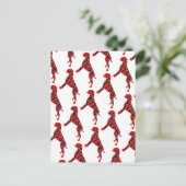 Boxer Text Hund Dog Postkarte (Stehend Vorderseite)