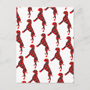 Boxer Text Hund Dog Postkarte