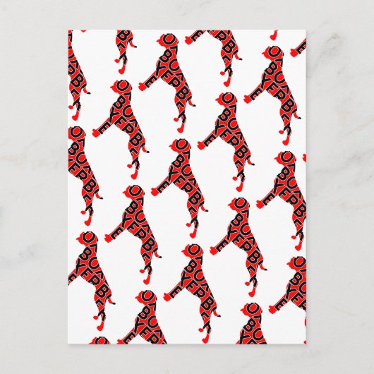 Boxer Text Hund Dog Postkarte (Vorderseite)
