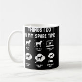 Boxer Things Do Spare Time Funny Dog Mom Dad Kaffeetasse (Links)