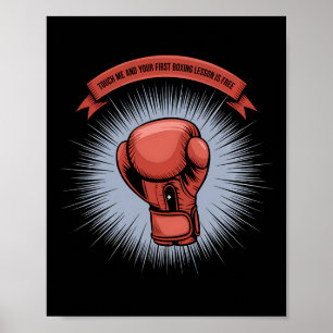 Boxer Training Glove Fight Boxer Geschenk Funny Va Poster