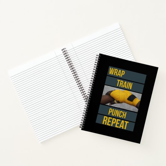 Boxer Training Quote Wiederholung des Boxer-Kurses Notizblock (Innenseite)