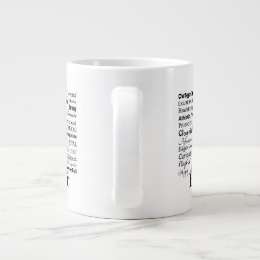Boxer Traits Jumbo Tasse (Rückseite)