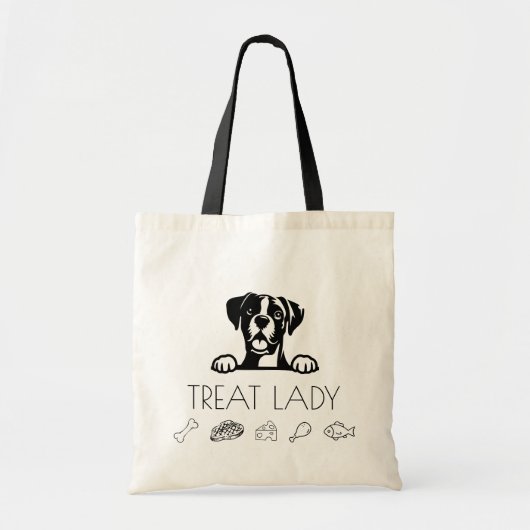 Boxer "Treat Lady" Tragetasche (Vorne)