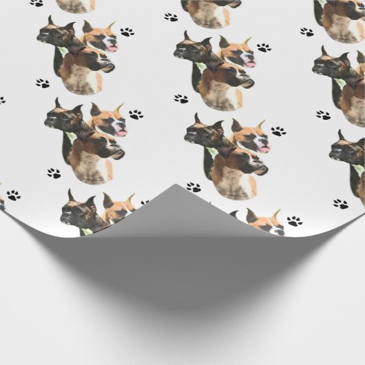 Boxer Trio Geschenkpapier (Ecke)