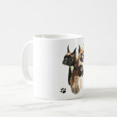 Boxer Trio Kaffeetasse (Vorderseite Links)
