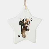 Boxer Trio Keramikornament (Rechts)