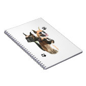 Boxer Trio Notizblock (Rechte Seite)