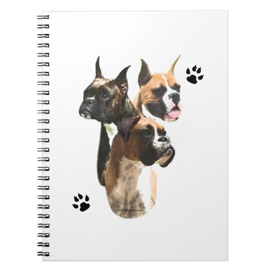 Boxer Trio Notizblock (Vorderseite)
