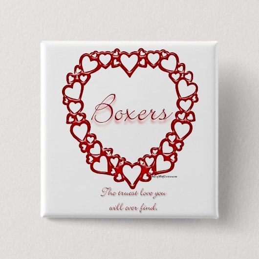 Boxer True Love Button (Vorderseite)