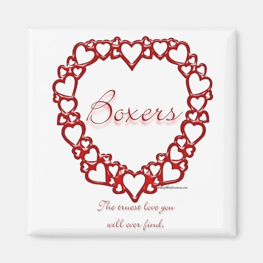 Boxer True Love Magnet (Vorne)