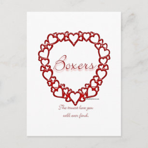 Boxer True Love Postkarte