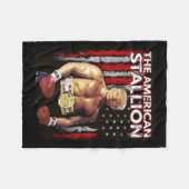 Boxer Trump Rocky Trump Meme Trump 2024 Fleecedecke (Vorderseite (Horizontal))
