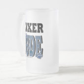 Boxer TYP Mattglas Bierglas (Vorderseite Links)