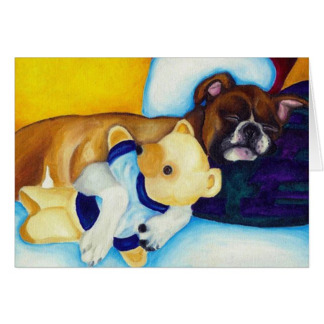 Boxer u. Teddybär (Vorderseite (Horizontal))