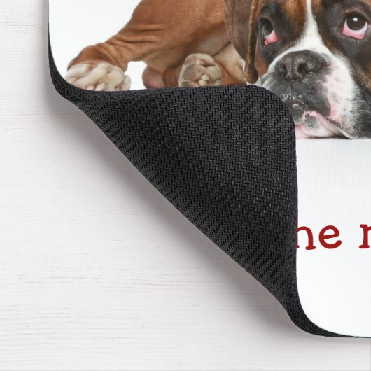 Boxer über die Bedeutung des Lebens Mousepad (Ecke)