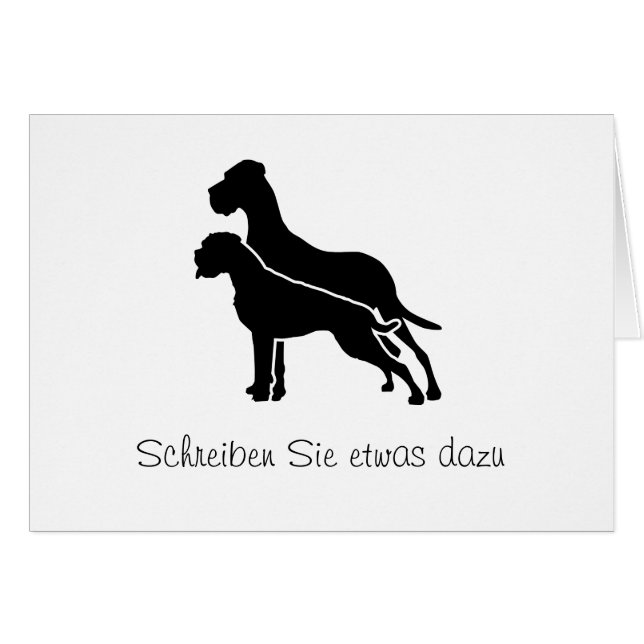 Boxer und Great Dane (Vorderseite (Horizontal))