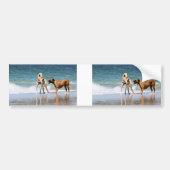 Boxer und Kumpel - dass war ein Delphin? Autoaufkleber (Vorne)