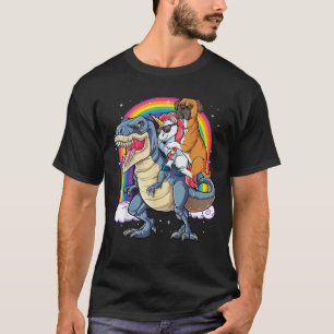Boxer Unicorn Riding Dinosaur T rex Girls Kids Boy T-Shirt