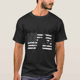 Boxer USA-Flagge Boxhandschuh Kämpfer Kampf Kickbo T-Shirt