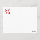 Boxer Valentine's Day Gift Dog Postkarte (Rückseite)