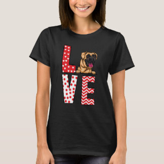 Boxer Valentines Day Love Valentine Cute Hearts T-Shirt