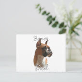 Boxer Vater 2 Postkarte (Stehend Vorderseite)
