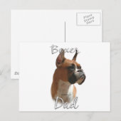 Boxer Vater 2 Postkarte (Vorne/Hinten)