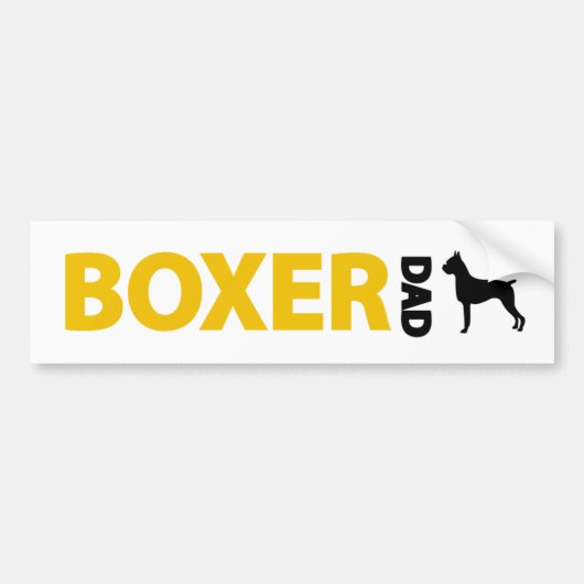 Boxer-Vater Autoaufkleber (Vorne)