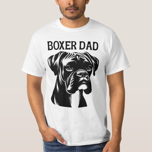 Boxer Vater, Boxer Lovers T-Shirt (Vorderseite)