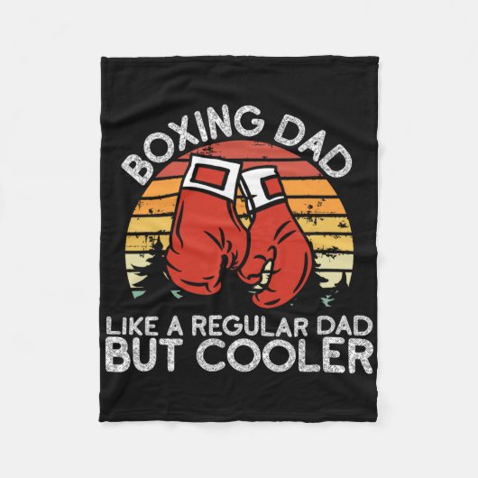 Boxer Vater Boxmoves Boxer Papa Boxer Fleecedecke (Vorderseite)