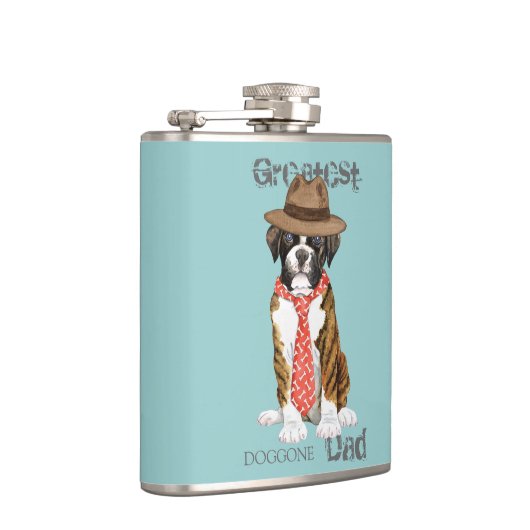 Boxer Vater Flachmann (Rechts)