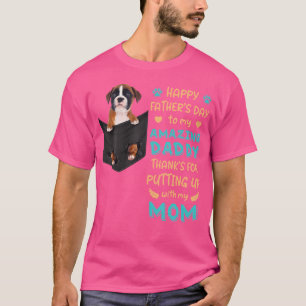 Boxer Vater Funny Gips für Männer Boxer Dog Vater T-Shirt