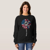 Boxer-Vater für Männer Sonnenblume Boxerhund Ameri Sweatshirt (Vorne ganz)