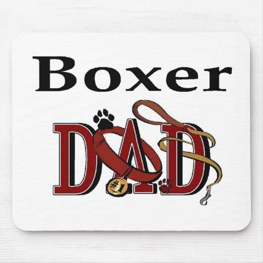 Boxer Vater Geschenke Mousepad (Vorne)