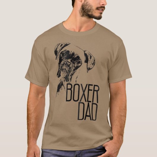BOXER VATER HUNDE-GESICHT FÜR HUNDE LIEBER BOXER V T-Shirt (Vorderseite)