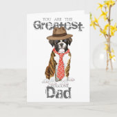 Boxer Vater Karte (Gelbe Blume)