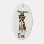 Boxer Vater Keramik Ornament (Rechts)