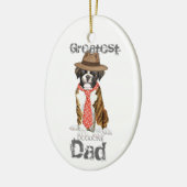 Boxer Vater Keramik Ornament (Links)