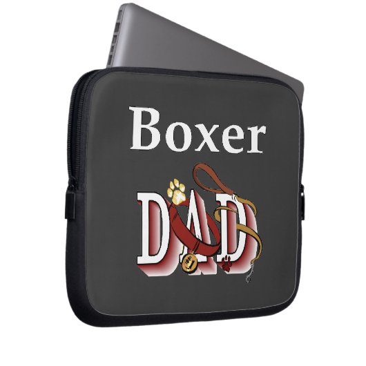 Boxer Vater Laptopschutzhülle (Vorne Rechts)