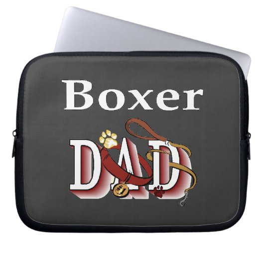 Boxer Vater Laptopschutzhülle (Vorderseite)