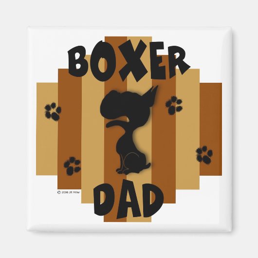 Boxer Vater Magnet (Vorne)